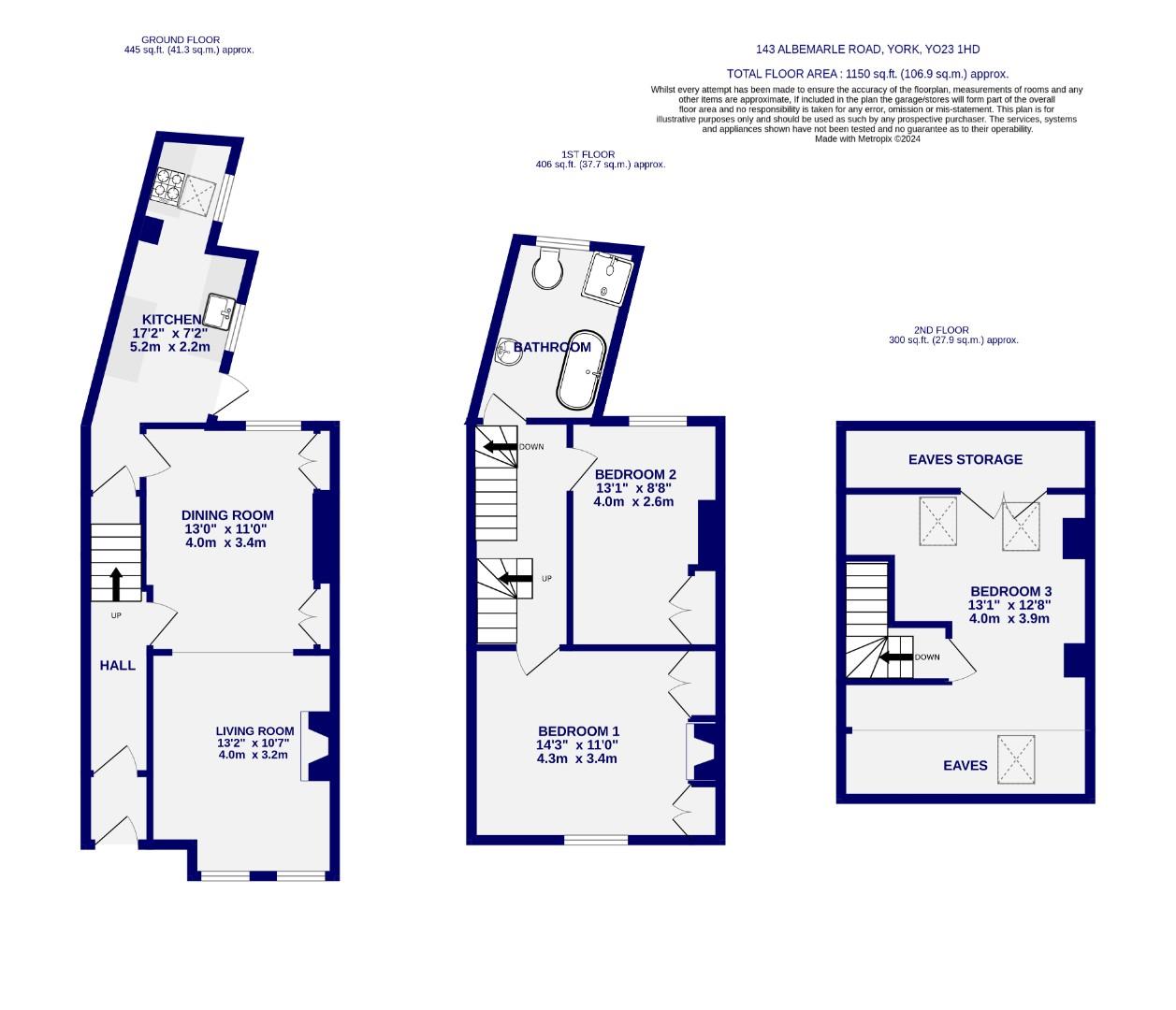 Floorplans For Albemarle Road, York