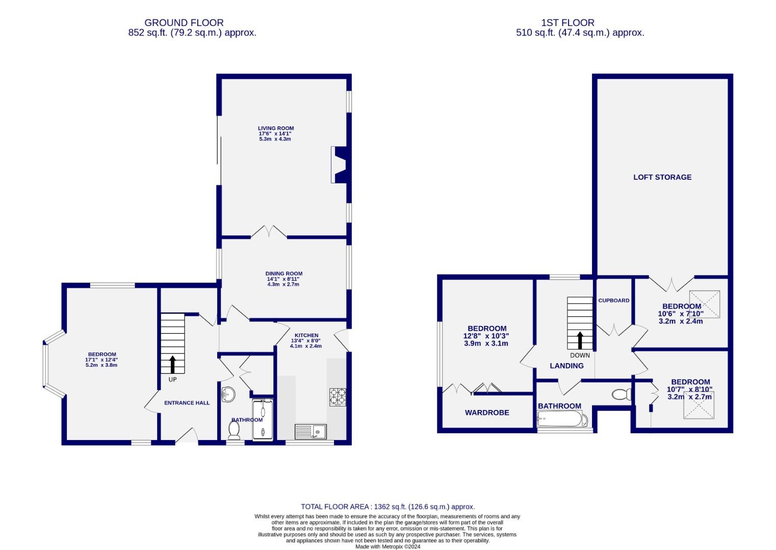 Floorplans For Chalfonts, Tadcaster Road, York