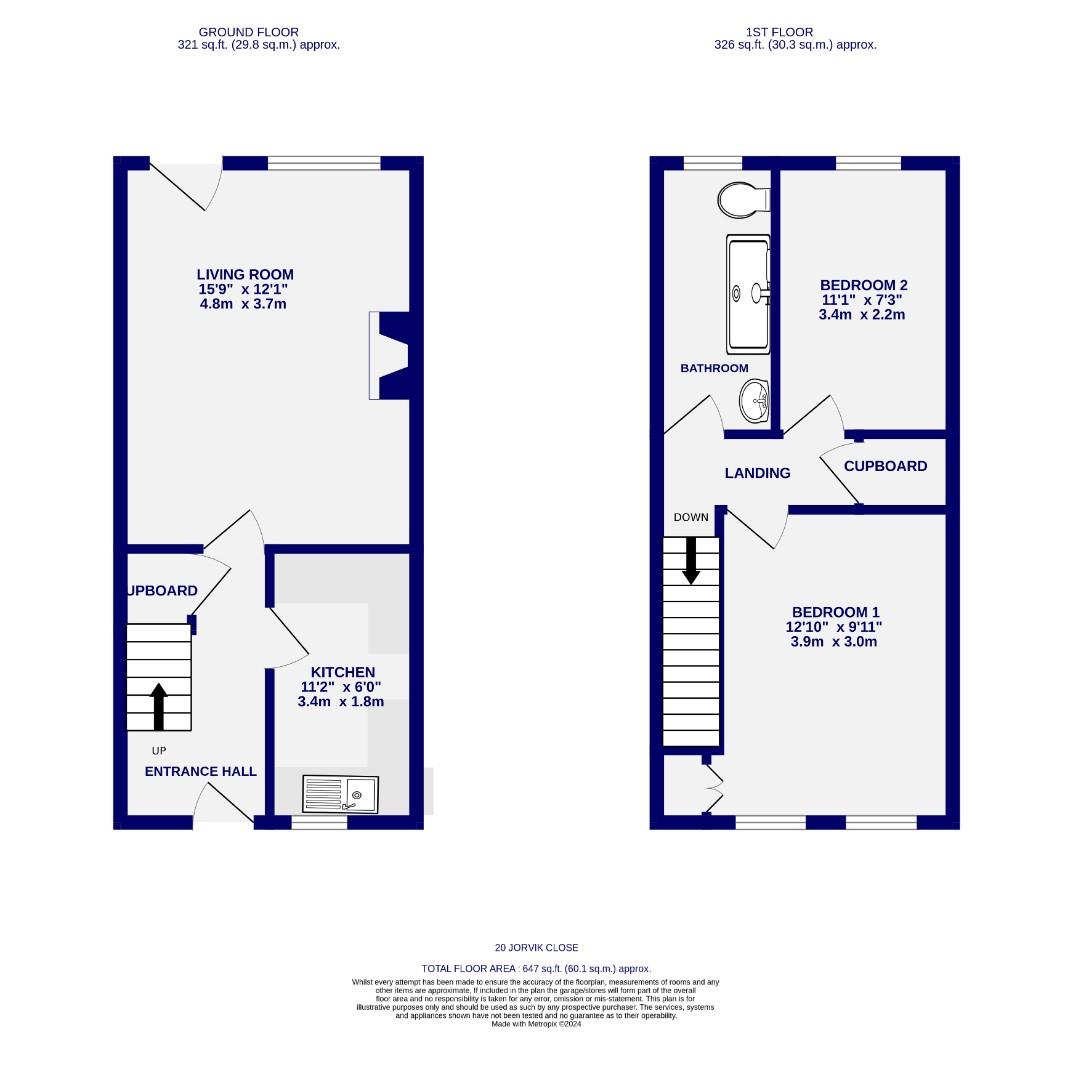 Floorplans For Jorvik Close, York