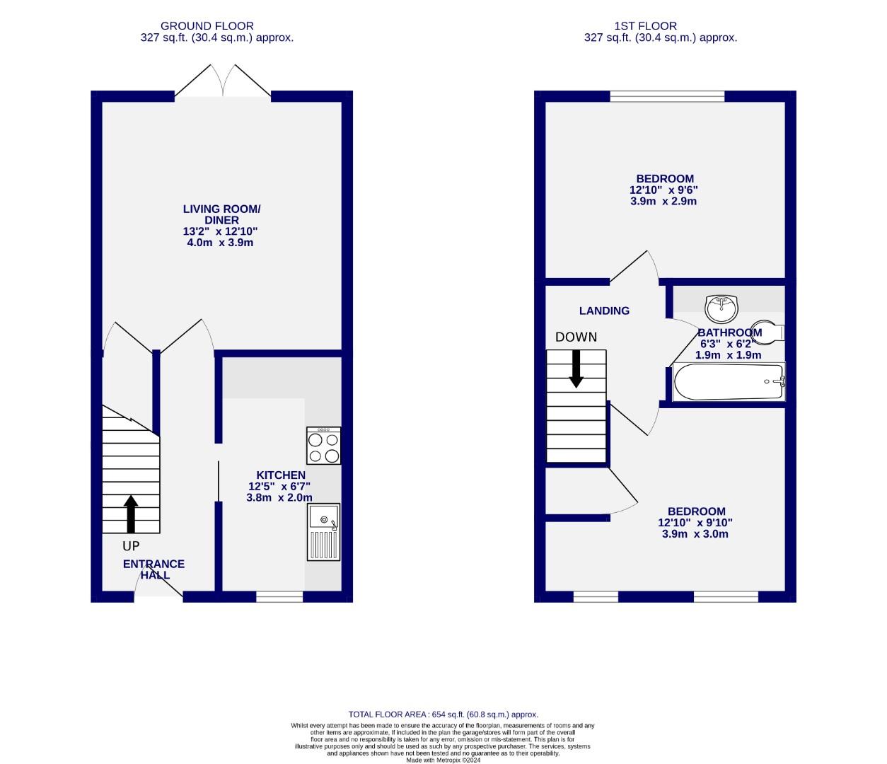 Floorplans For St. Pauls Mews, York