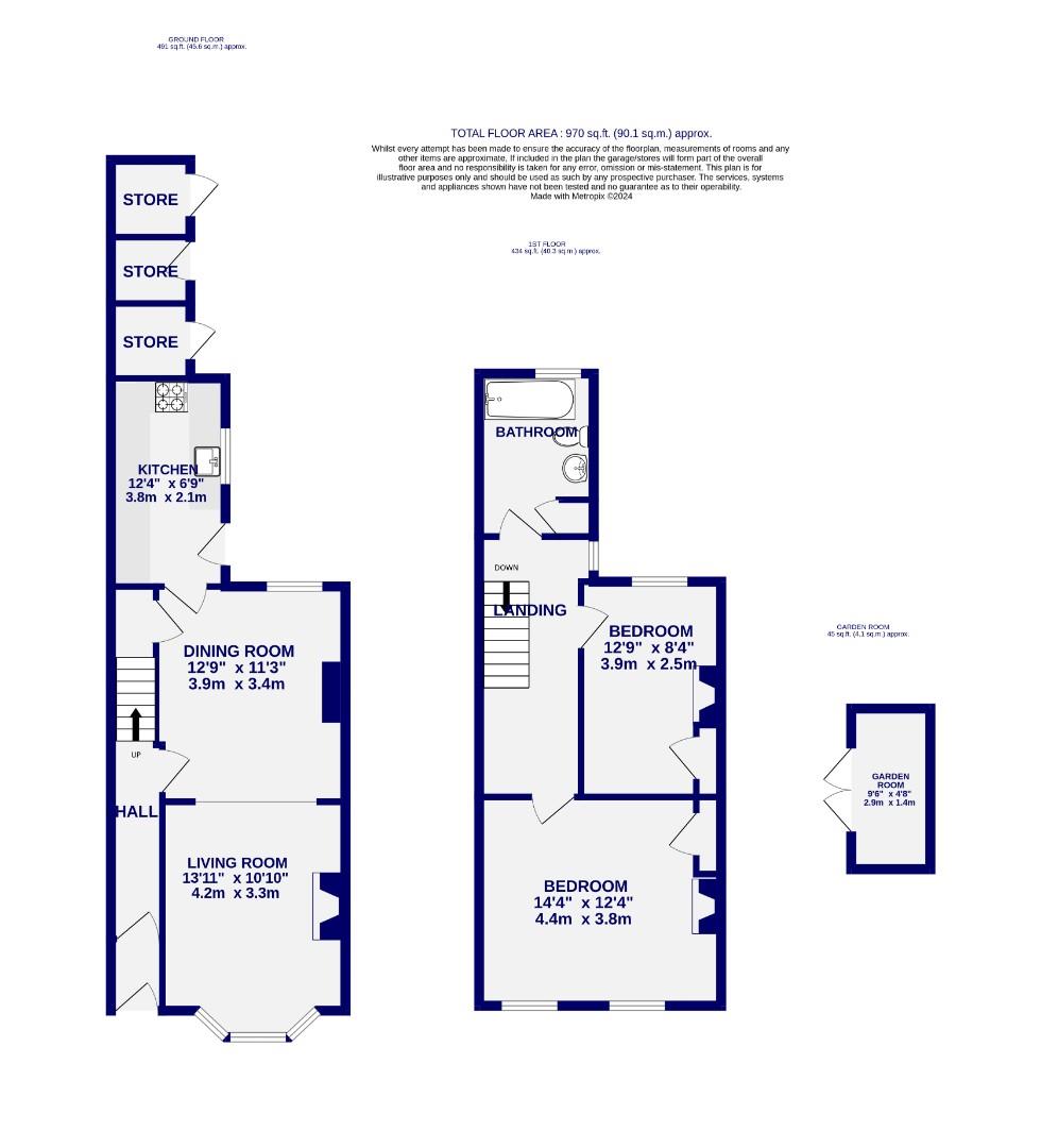 Floorplans For Burton Stone Lane, York