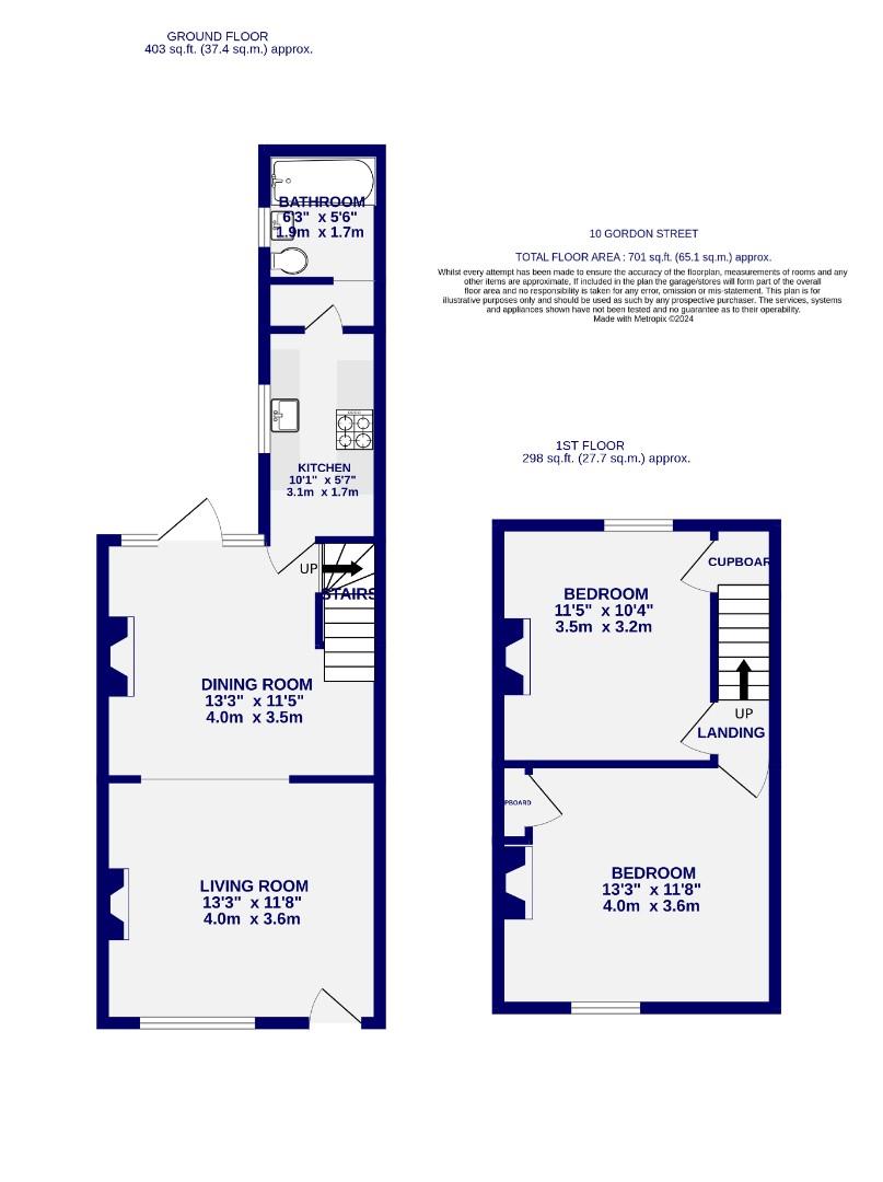 Floorplans For Gordon Street, York