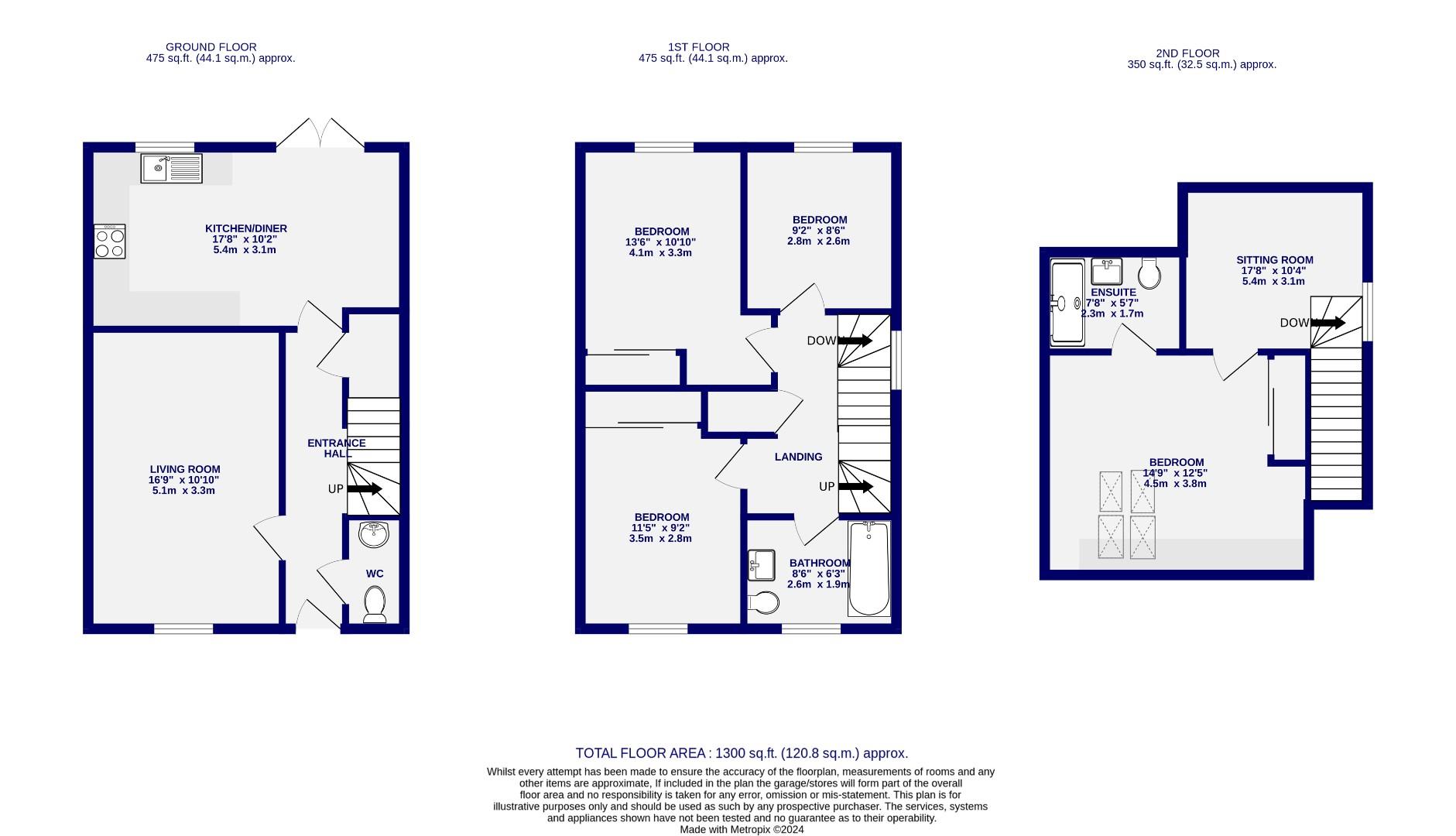 Floorplans For Hughlings Close, York