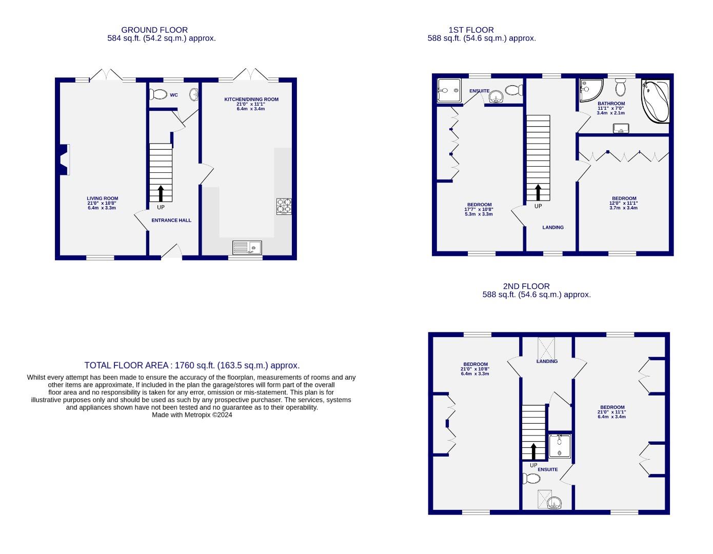 Floorplans For The Sidings, Strensall, York