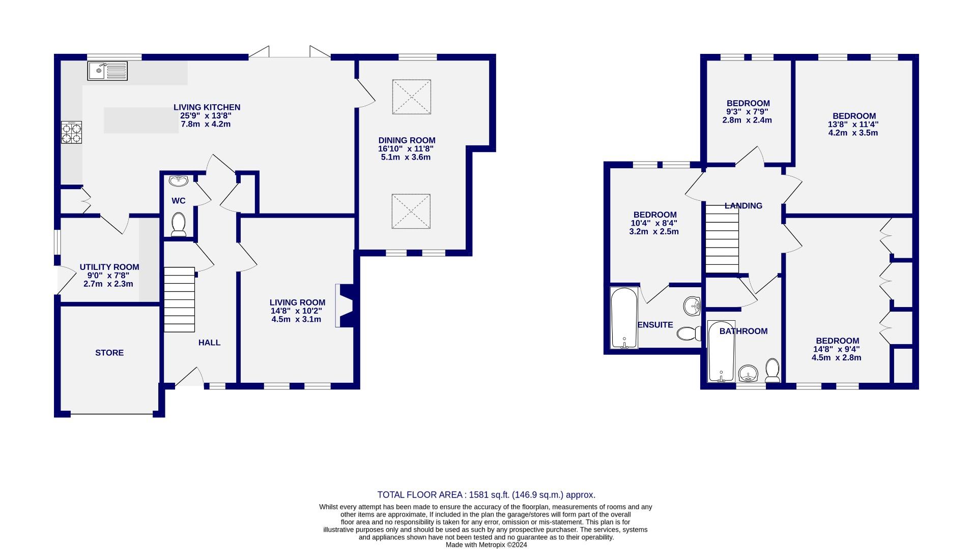 Floorplans For Wilstrop Farm Road, Copmanthorpe, York