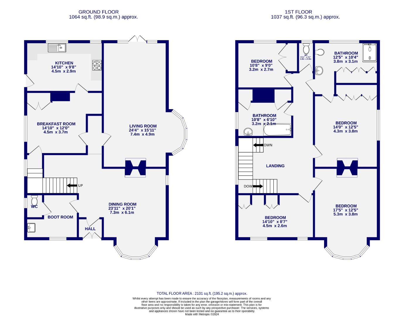 Floorplans For Tadcaster Road, Dringhouses, York