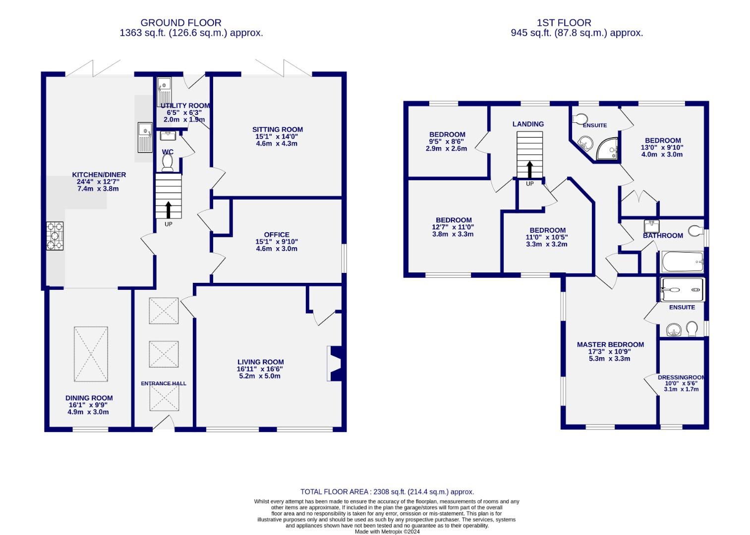 Floorplans For Hall Rise, Haxby, York