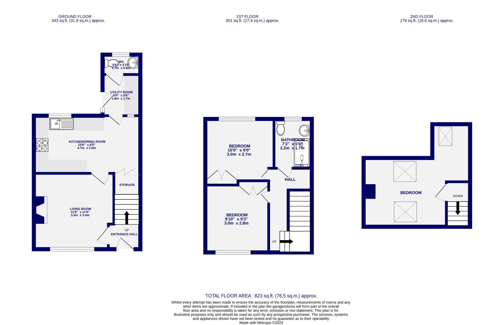 Floorplans For Bramham Road, York