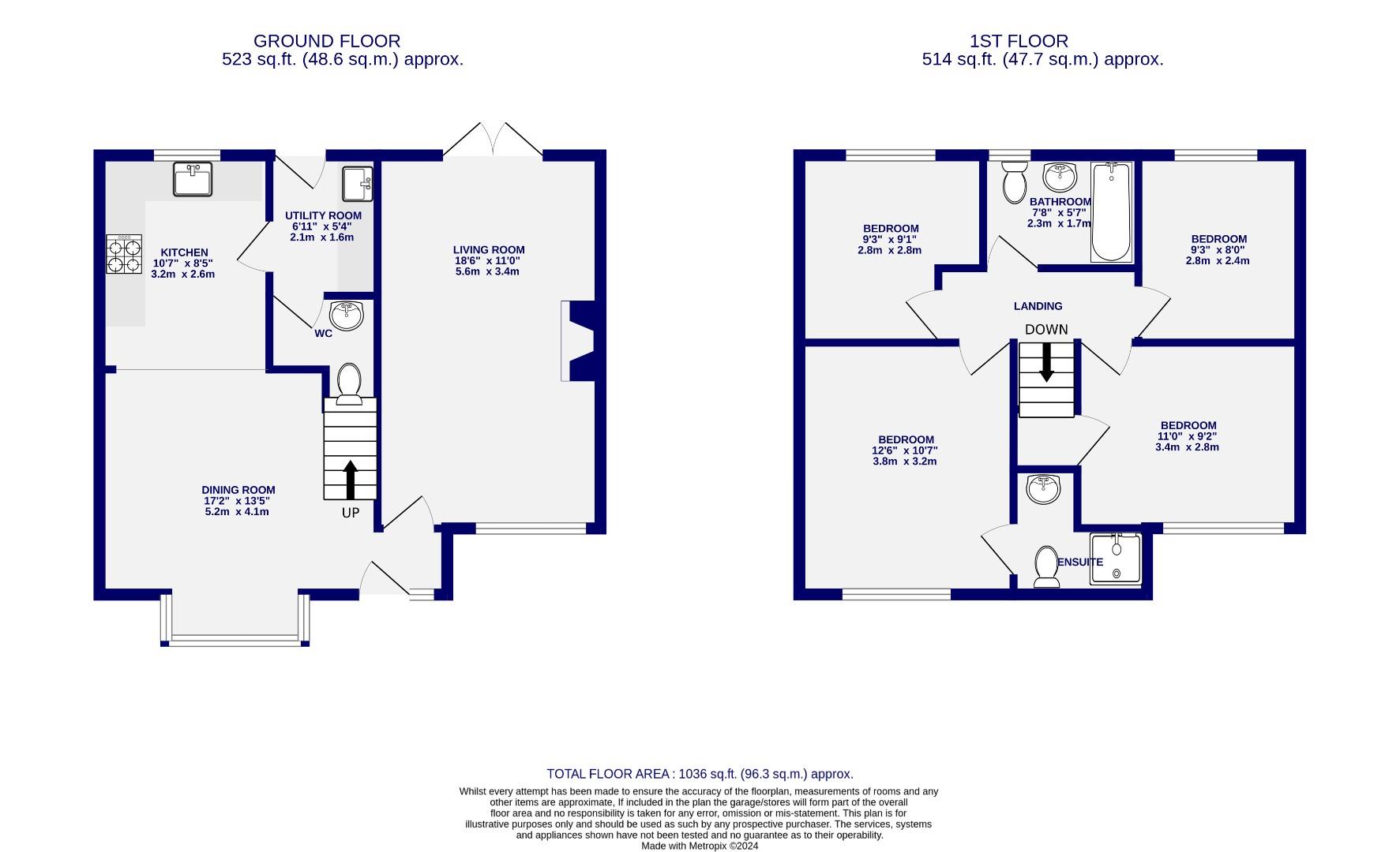 Floorplans For Ashmeade Close, York