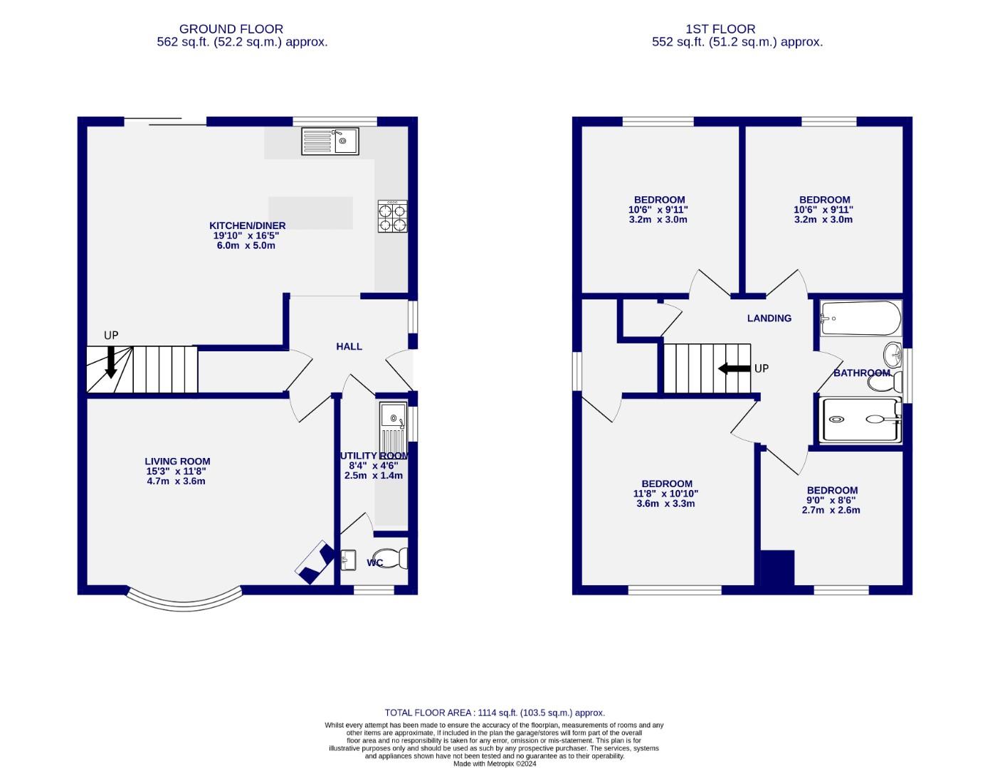 Floorplans For Coneycroft, Dunnington, York