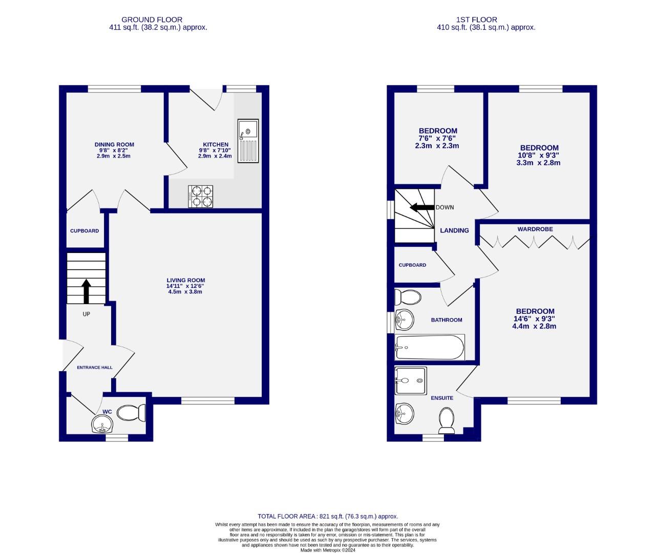 Floorplans For Beaufort Close, Heslington, York