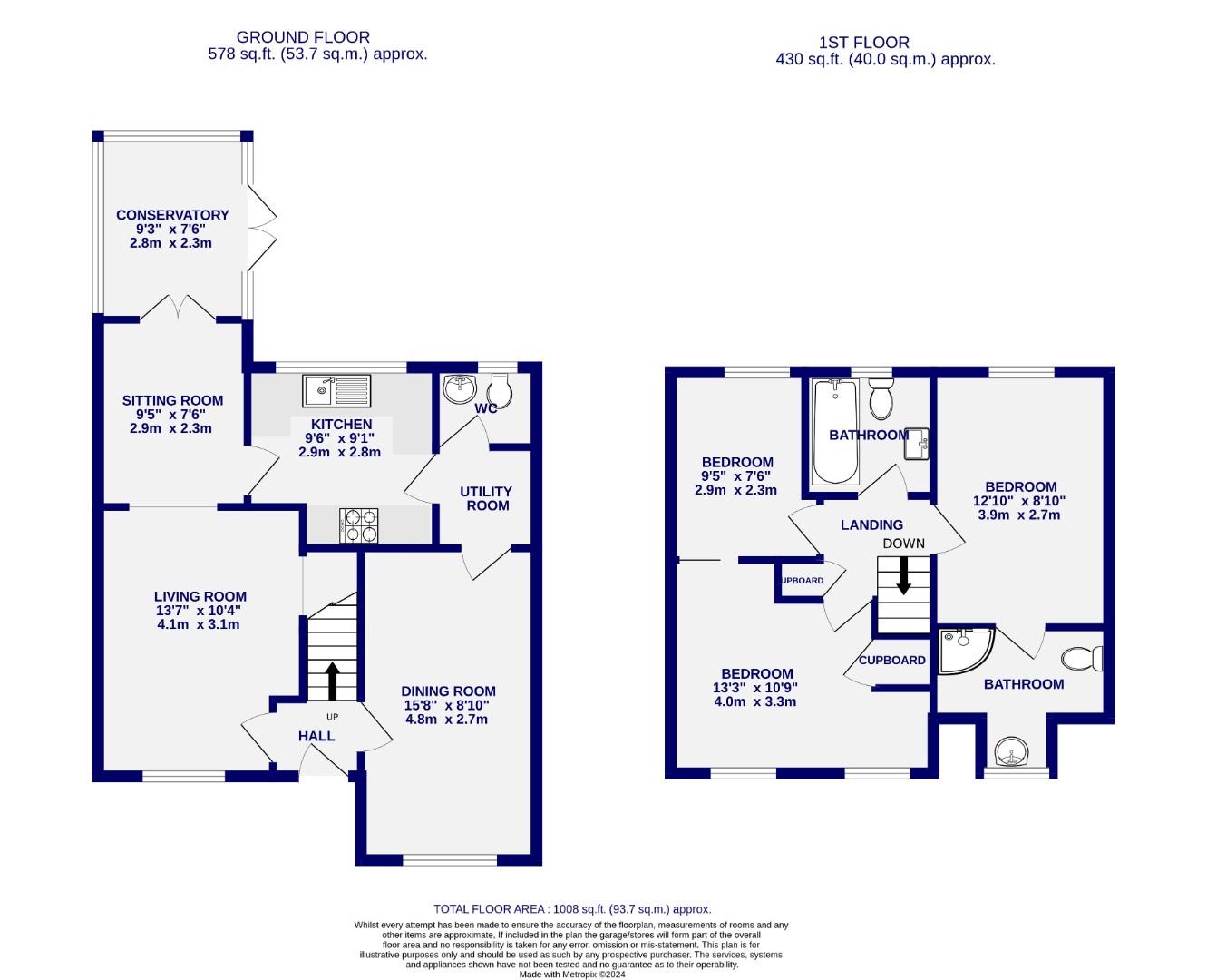 Floorplans For Landau Close, Shipton Road, York