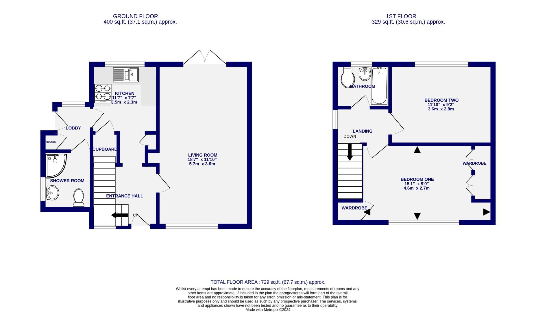 Floorplans For Marston Crescent, York