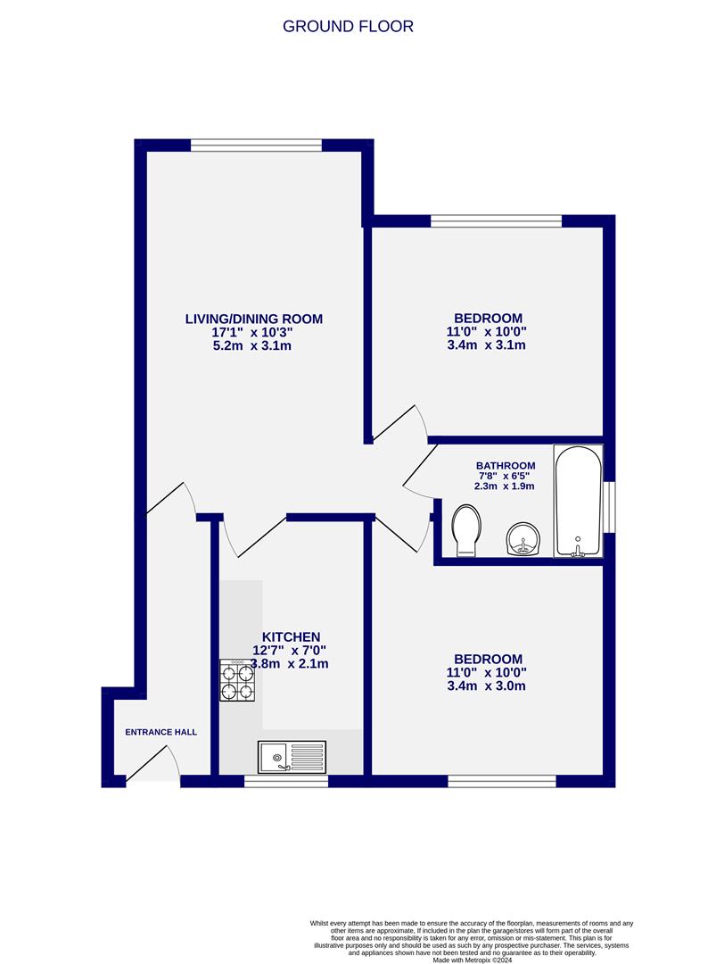 Floorplans For Jacobs Court, Clifton, York