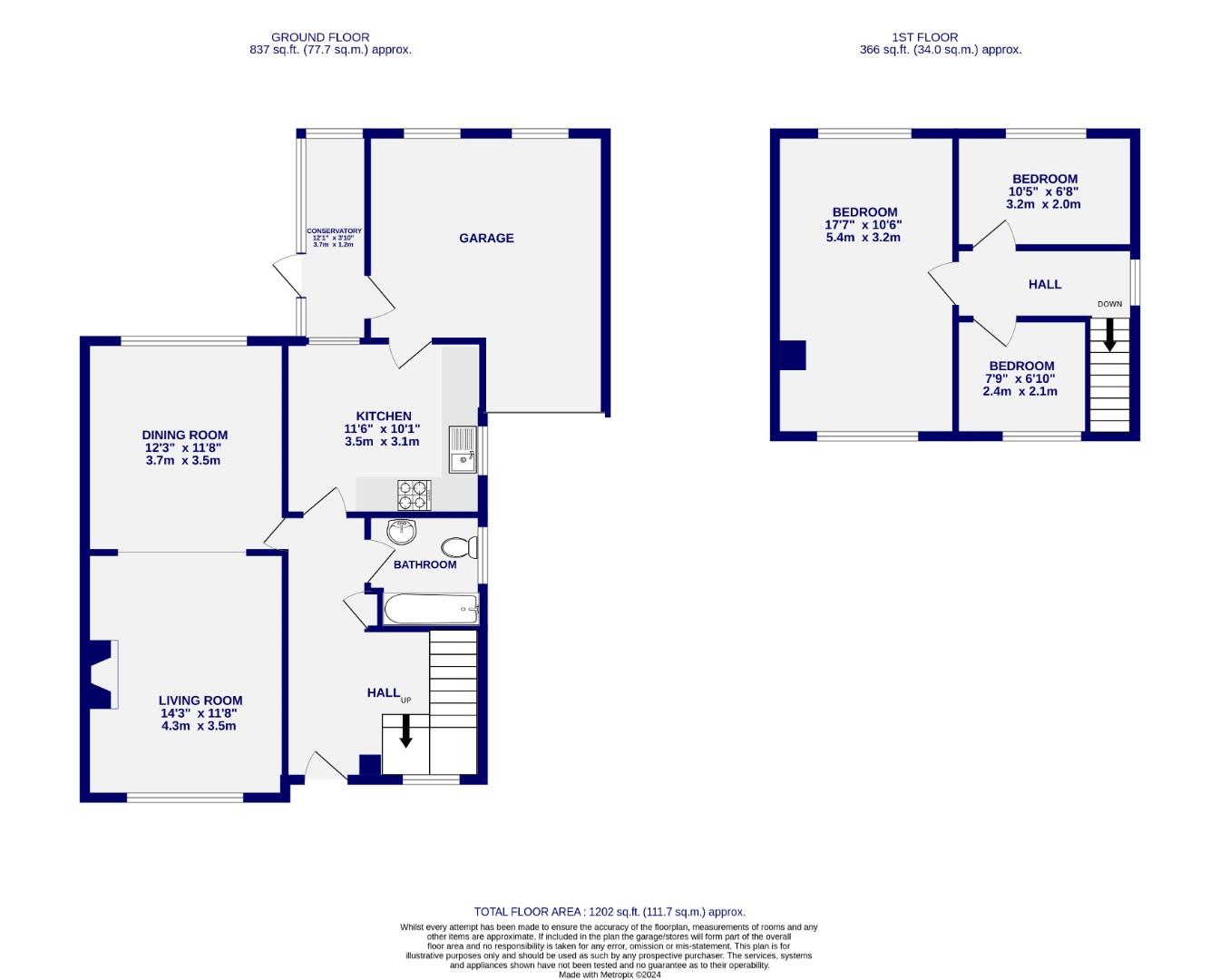 Floorplans For Vesper Walk, Huntington, York