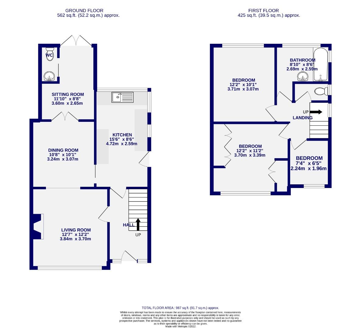 Floorplans For Vanbrugh Drive, Badger Hill, York