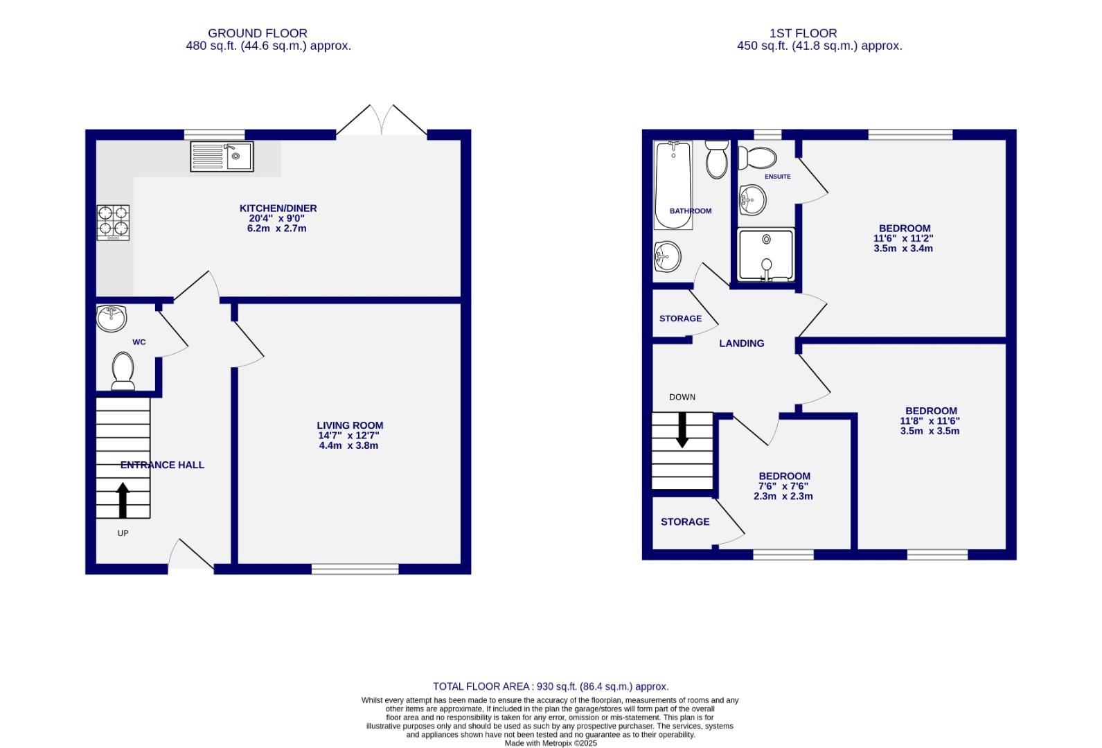 Floorplans For Hardwicke Close, York