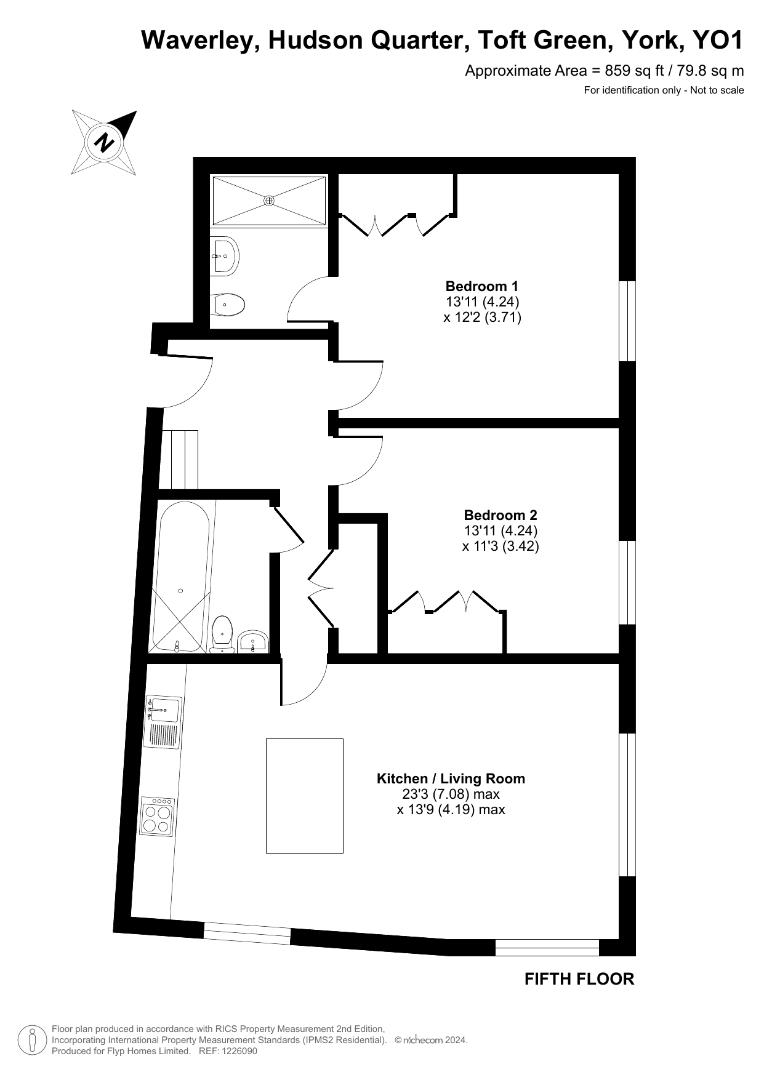 Floorplans For Waverley, Hudson Quarter, York