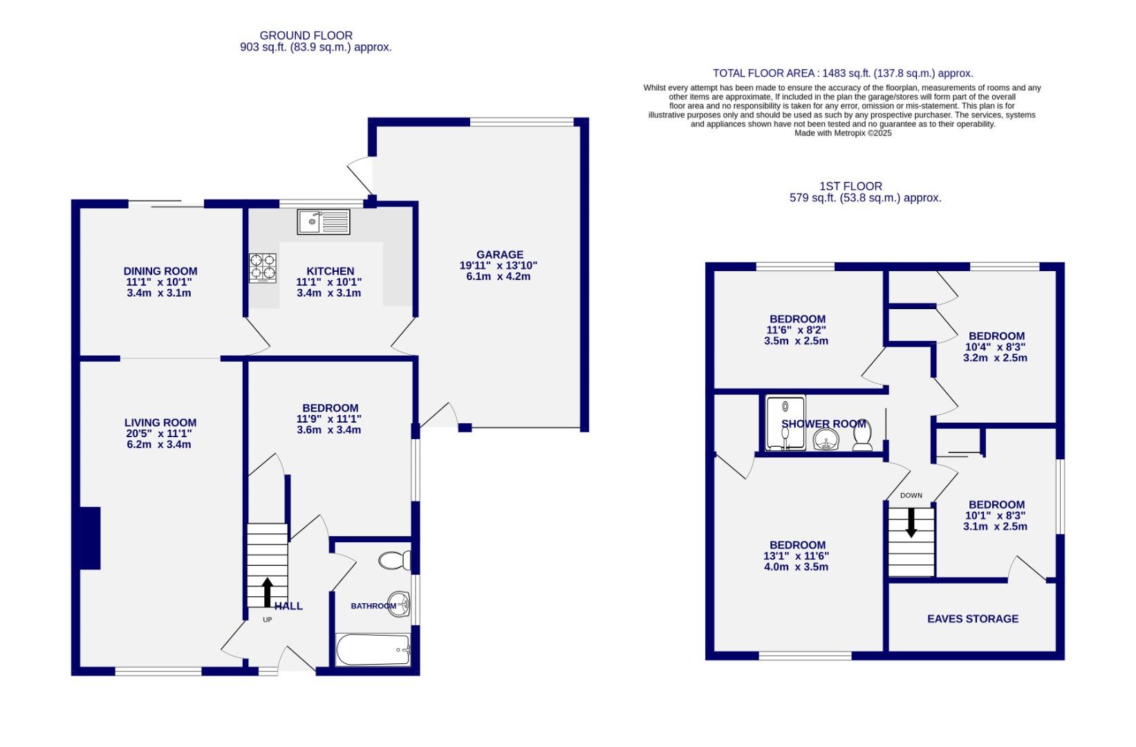 Floorplans For Haroldsway, Stamford Bridge, York