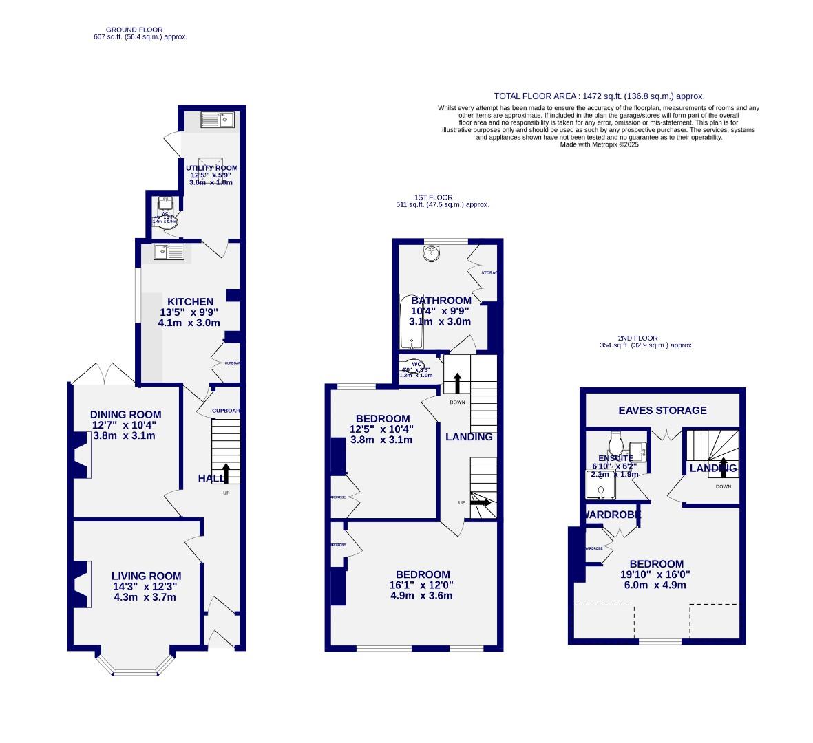 Floorplans For Wigginton Terrace, York