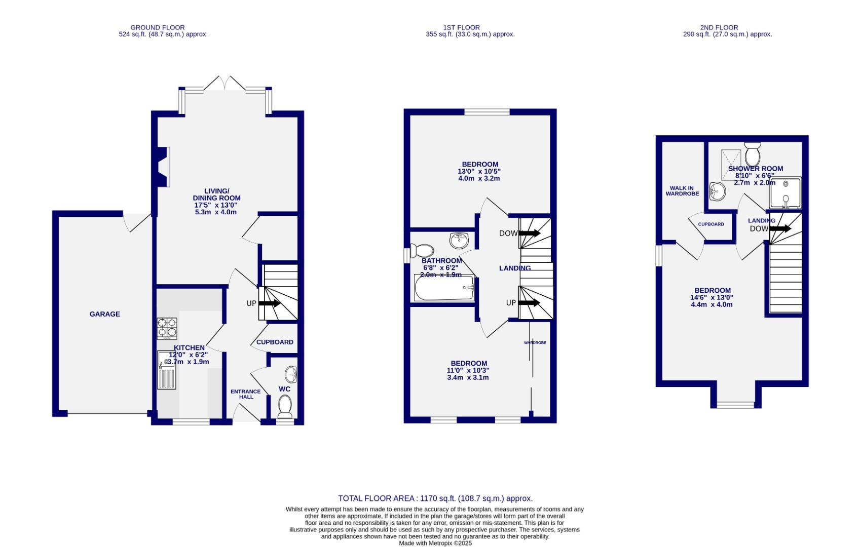 Floorplans For Rainsborough Way, Water Lane, York