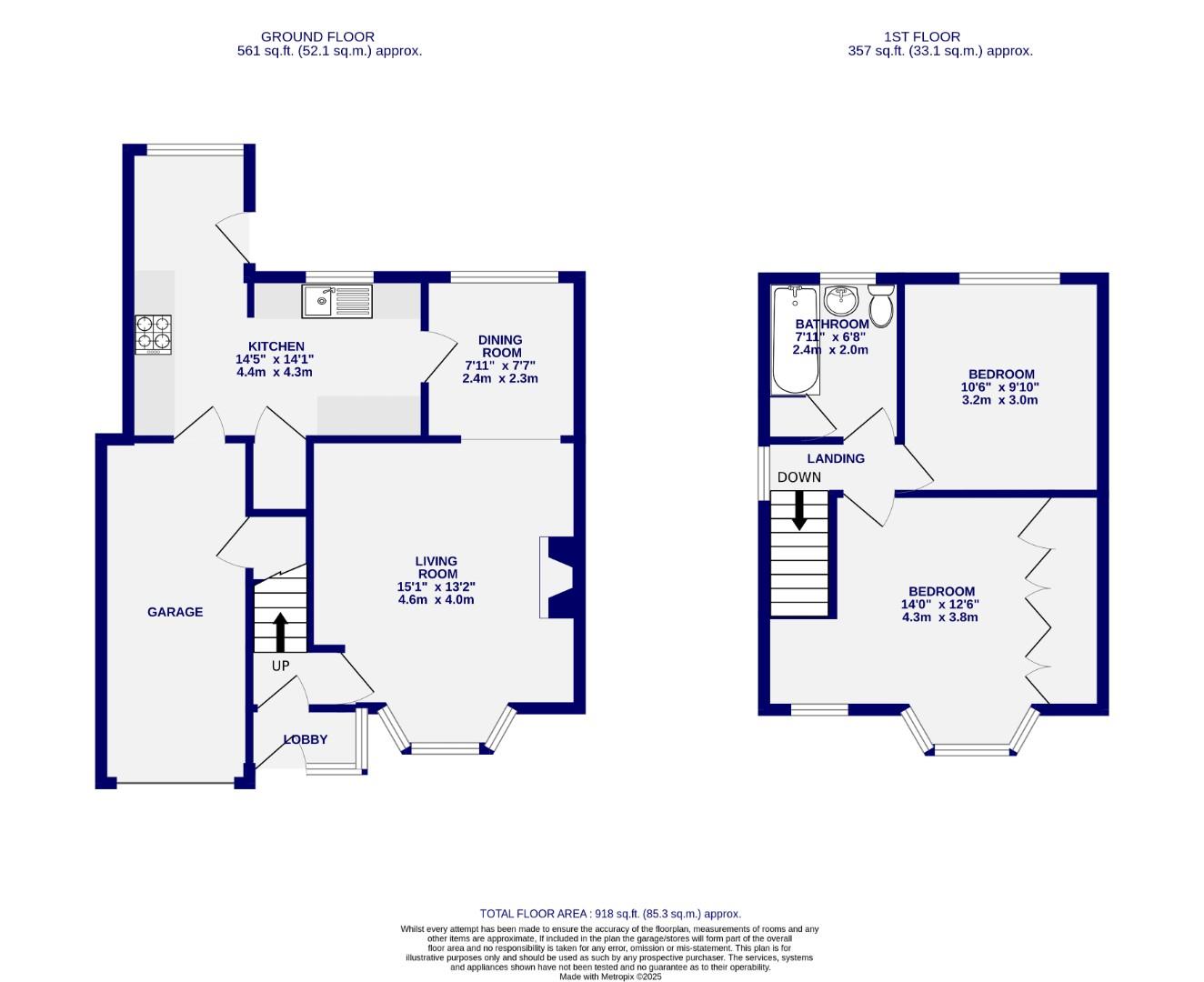 Floorplans For Church Road, York