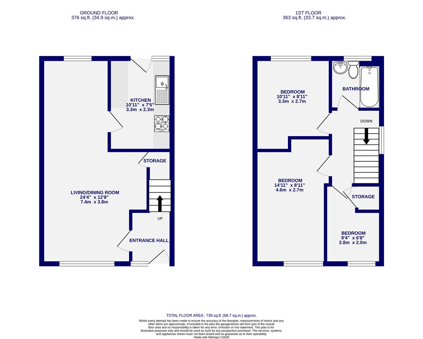 Floorplans For Butt Hill, Wigginton