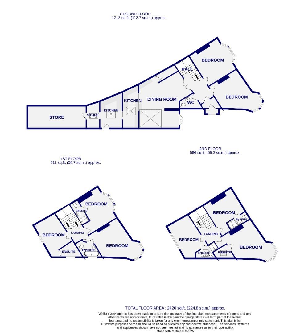 Floorplans For Feversham Crescent, York