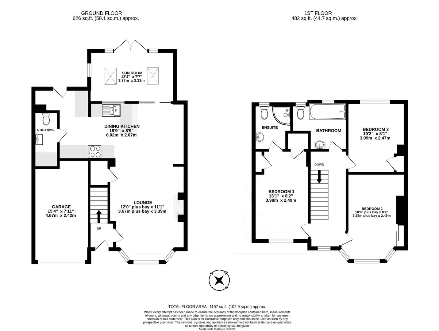 Floorplans For Ambleside Avenue, York, YO10 3RX