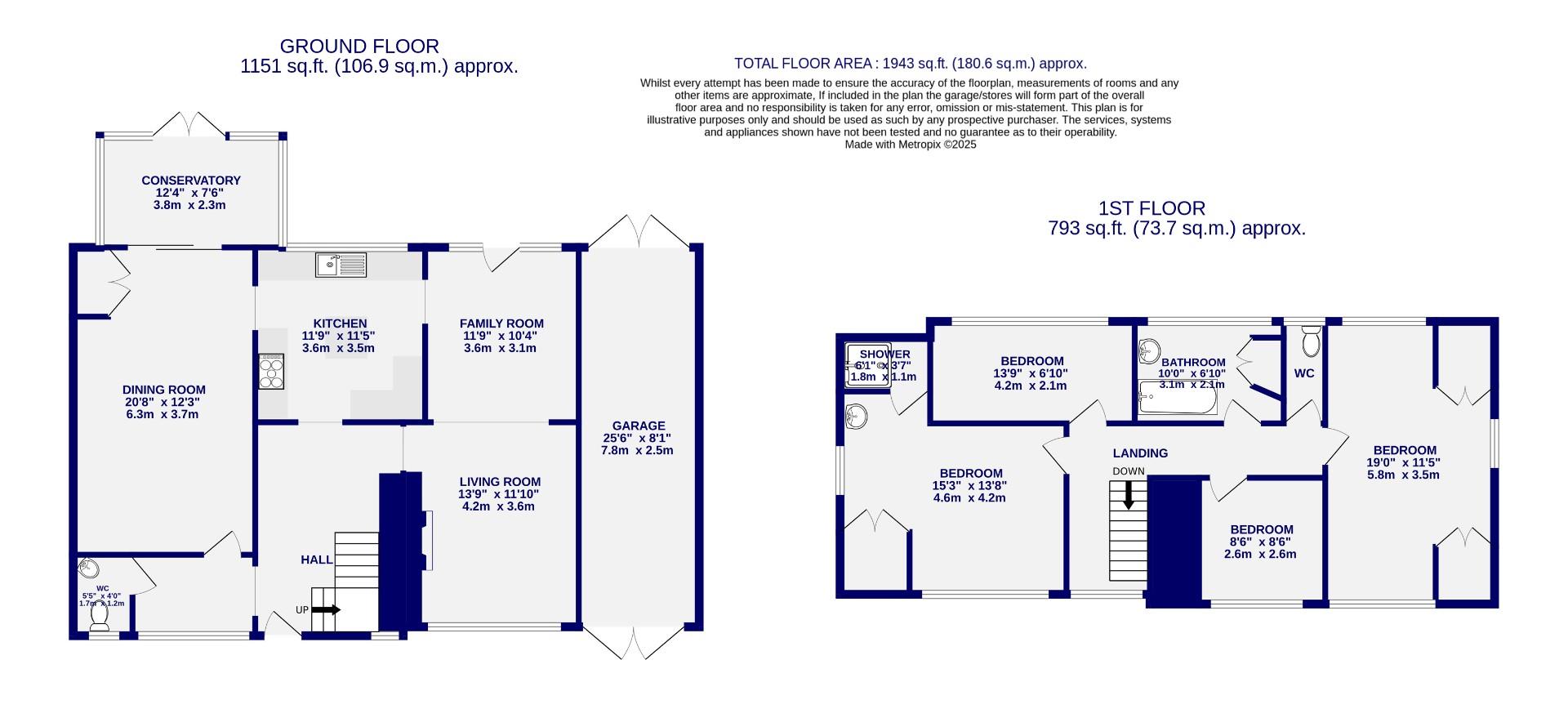 Floorplans For Newton Road, Tollerton, York