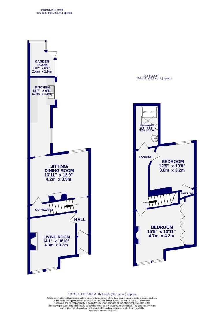 Floorplans For Knavesmire Crescent, York