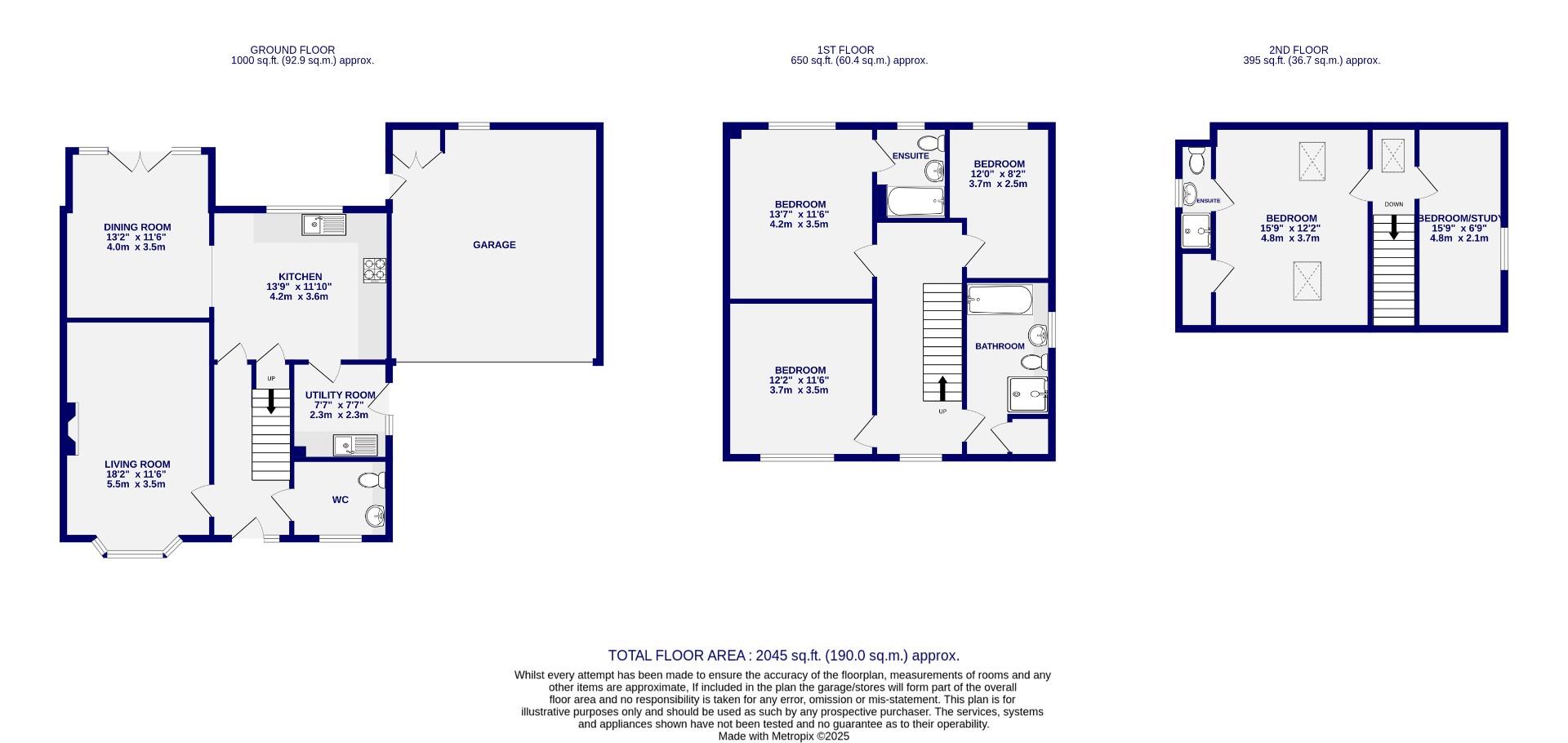 Floorplans For Back Lane, Riccall, York