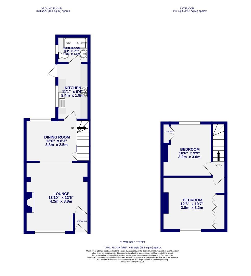 Floorplans For Walpole Street, Haxby Road, York