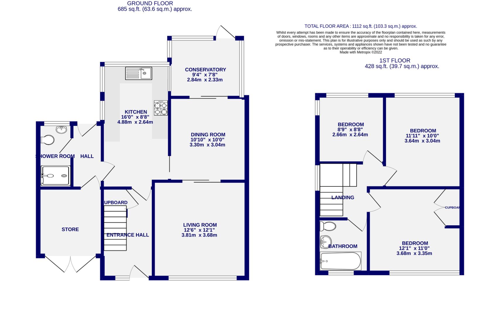 Floorplans For Fir Heath Close, Acomb, York