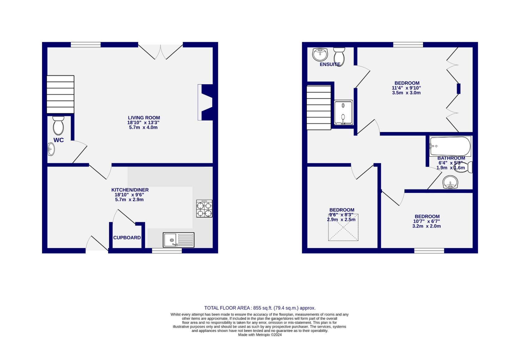 Floorplans For Raithwaite, Whitby