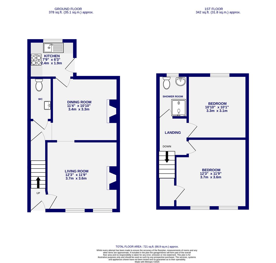 Floorplans For Chapel Lane, Riccall, York