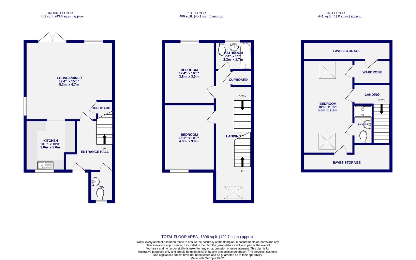 Floorplans For Derwent Way, York