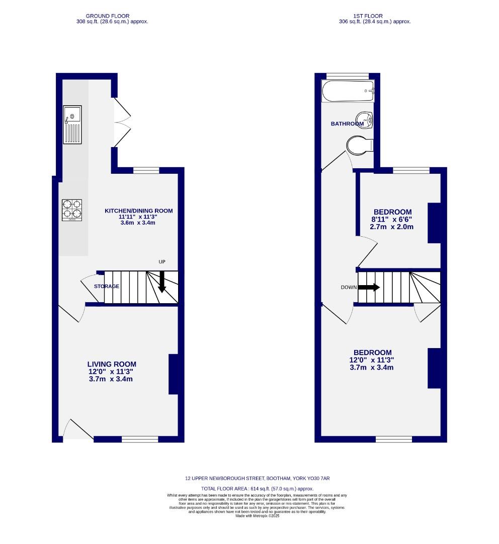 Floorplans For Upper Newborough Street, York