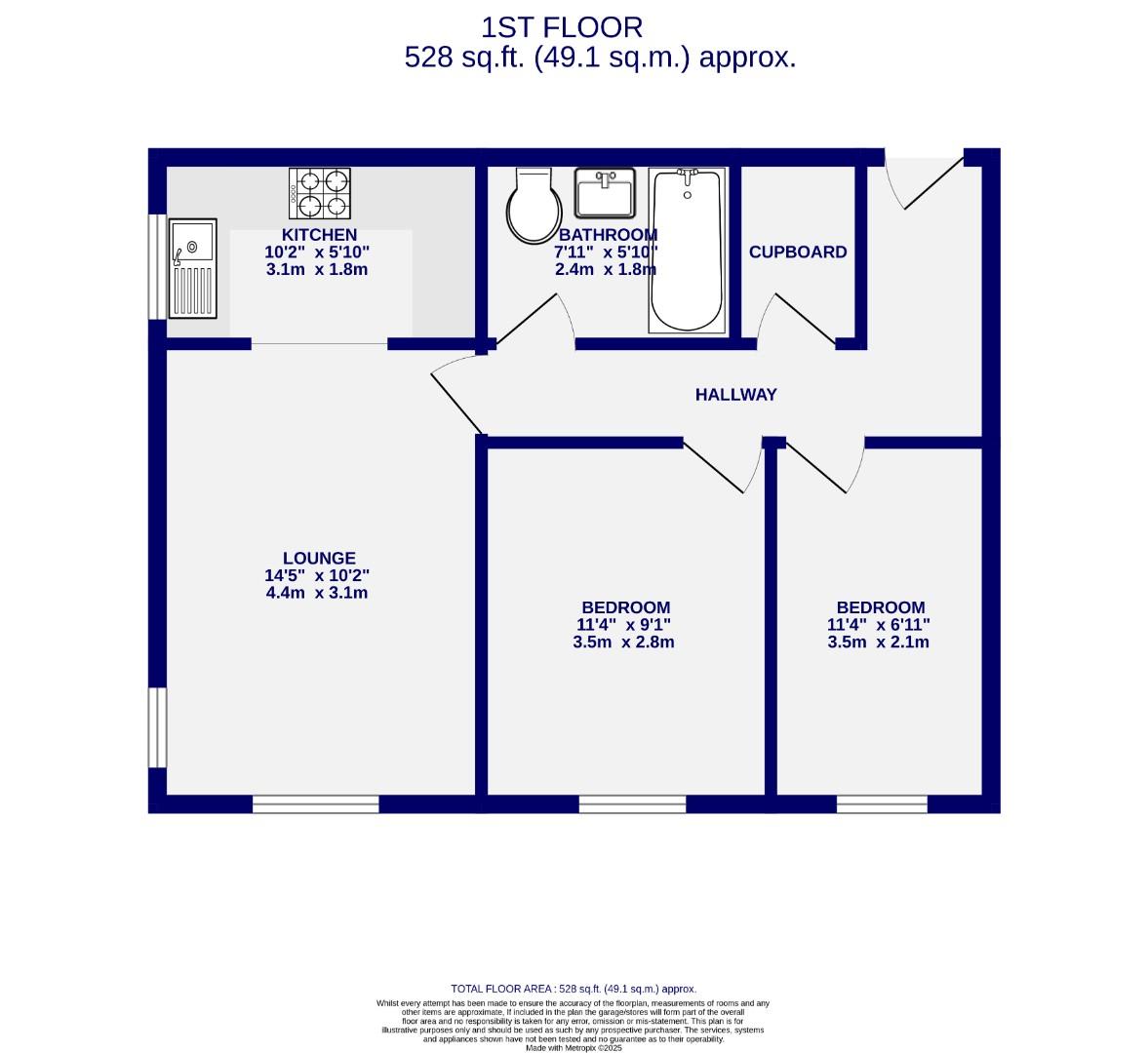 Floorplans For Barbican Court, Fawcett Street, York